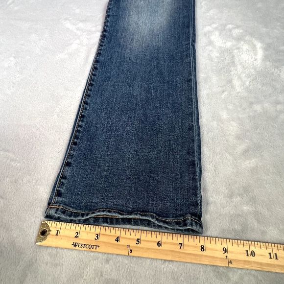 Old Navy Girls Jeans Size 16 Blue Denim High Waisted Straight Leg Adjustable - Picture 12 of 12